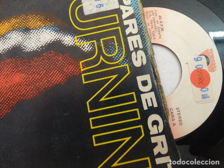 Discos de vinilo: BURNING/NO PARES DE GRITAR/SINGLE. - Foto 2