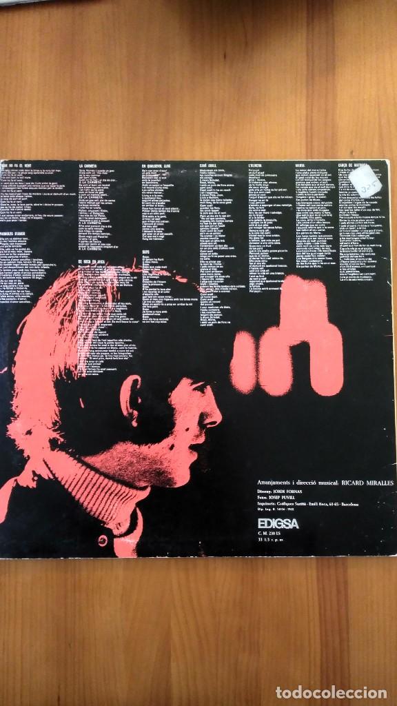 Discos de vinilo: Joan M. Serrat. Com ho fa el vent. LP. Edigsa. 1968. - Foto 2