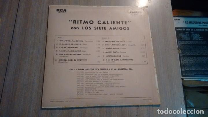 Discos de vinilo: LONG PLAY - &rdquo; RITMO CALIENTE &rdquo; - LOS SIETE AMIGOS - - Foto 2
