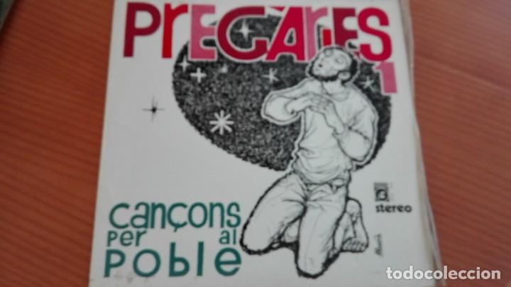 Discos de vinilo: Preg&agrave;ries / 1 LP Gregori&agrave; en catal&agrave; Can&ccedil;ons per al poble + follet&oacute; amb lletres Concentric 1972