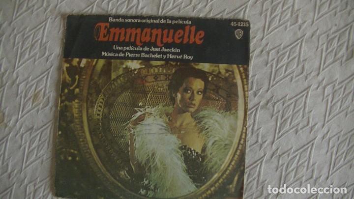Discos de vinilo: SG BSO EMMANUELLE - SG . HISPAVOX, 1975 - Foto 1