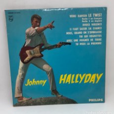 Discos de vinilo: LP JOHNNY HALLYDAY VIENS DANSER LE TWIST10 PULGADAS EDITADO EN FRANCIA MUY NUEVO PORTADAS Y VINILO