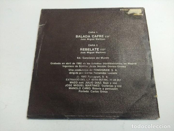 Discos de vinilo: MAZO/BALADA CAFRE/SINGLE. - Foto 3