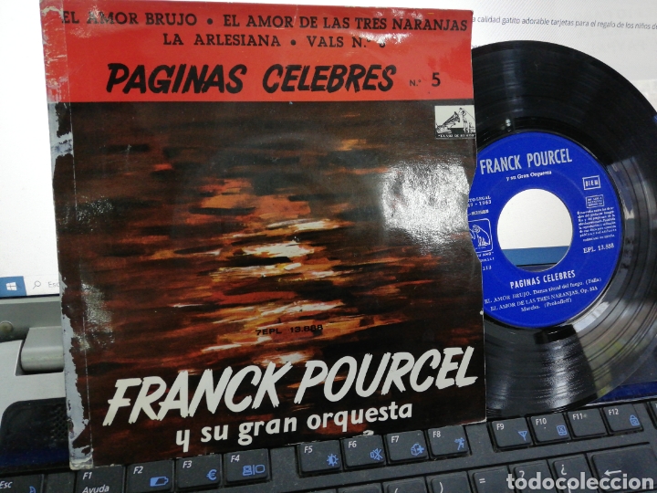 Discos de vinilo: Frank pourcel ep el amor brujo + 3 espa&ntilde;a 1963 - Foto 1