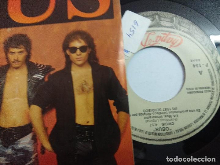 Discos de vinilo: OBUS/CRISIS/SINGLE PROMOCIONAL. - Foto 2