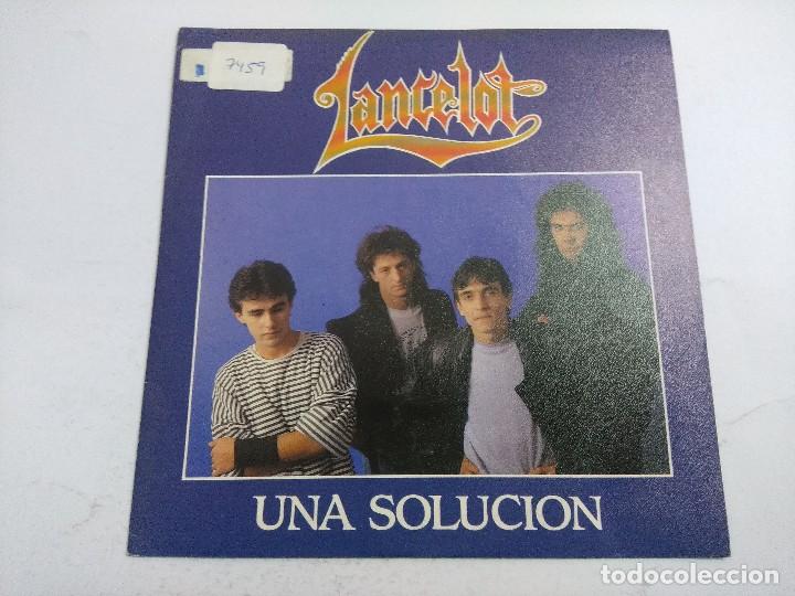 Discos de vinilo: LANCELOT/UNA SOLUCION/SINGLE PROMOCIONAL. - Foto 1