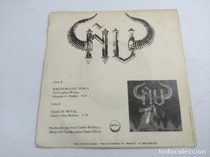 Discos de vinilo: &Ntilde;U/MAS DURO QUE NUNCA/SINGLE PROMOCIONAL. - Foto 3