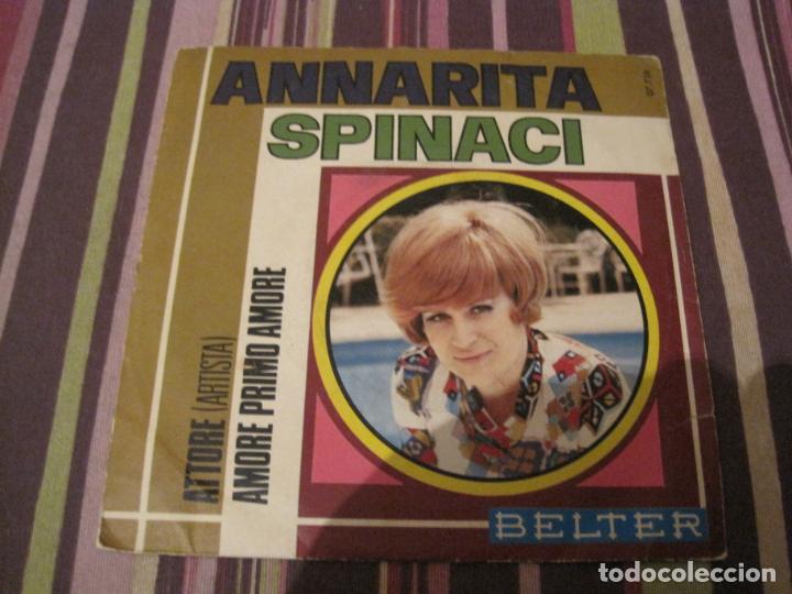Discos de vinilo: SINGLE ANNARITA SPINACI ATTORE BELTER 07738 - Foto 1