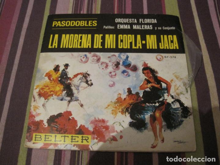 Discos de vinilo: SINGLE ORQUESTA FLORIDA LA MORENA DE MI JACA BELTER - Foto 1