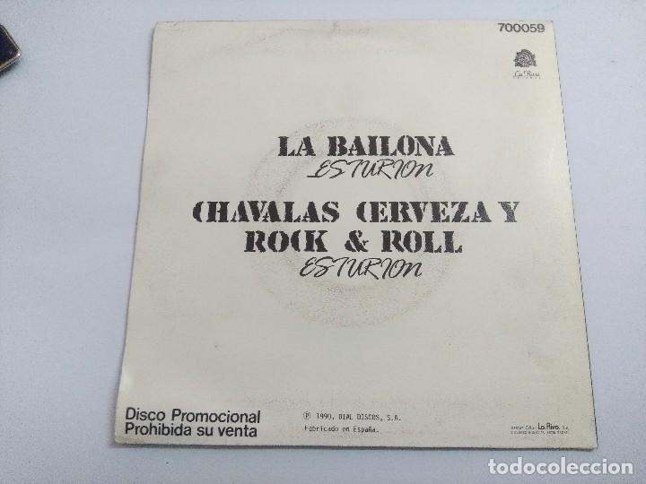 Discos de vinilo: ESTURION/LA BAILONA/SINGLE PROMOCIONAL. - Foto 3