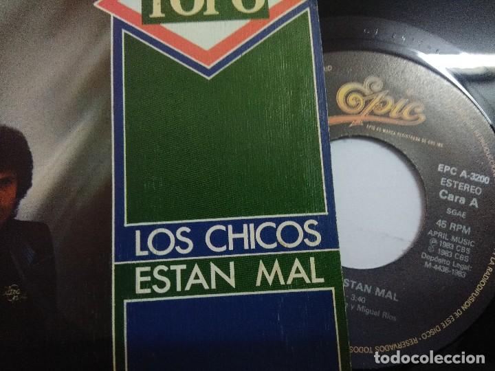 Discos de vinilo: TOP&Ograve;/LOS CHICOS ESTAN MAL/SINGLE. - Foto 2