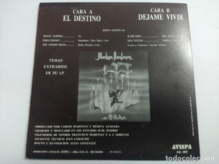 Discos de vinilo: MEDINA AZAHARA/EL DESTINO/SINGLE. - Foto 3