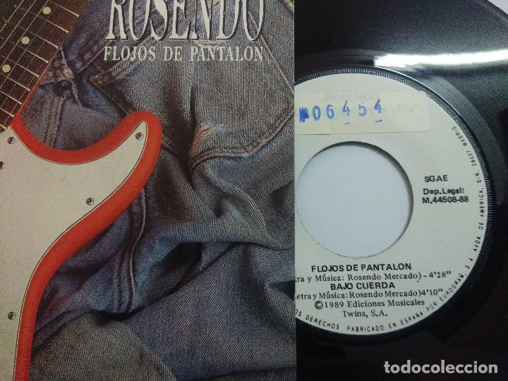 Discos de vinilo: ROSENDO/FLOJOS DE PANTALON/SINGLE. - Foto 2
