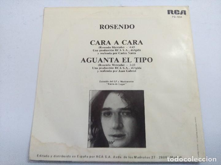 Discos de vinilo: ROSENDO/CARA A CARA/SINGLE PROMOCIONAL. - Foto 3