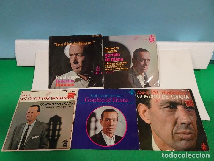 Discos de vinilo: LOTE DE 5 DISCOS DE GORDITO DE TRIANA - Foto 1