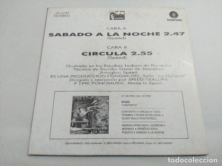 Discos de vinilo: SPEED/SABADO A LA NOCHE/SINGLE PUNK. - Foto 3