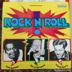 Discos de vinilo: FATS DOMINO / JERRY LEE LEWIS / CHUCK BERRY - ROCK 'N' ROLL (LP, COMP) (1968/UK)