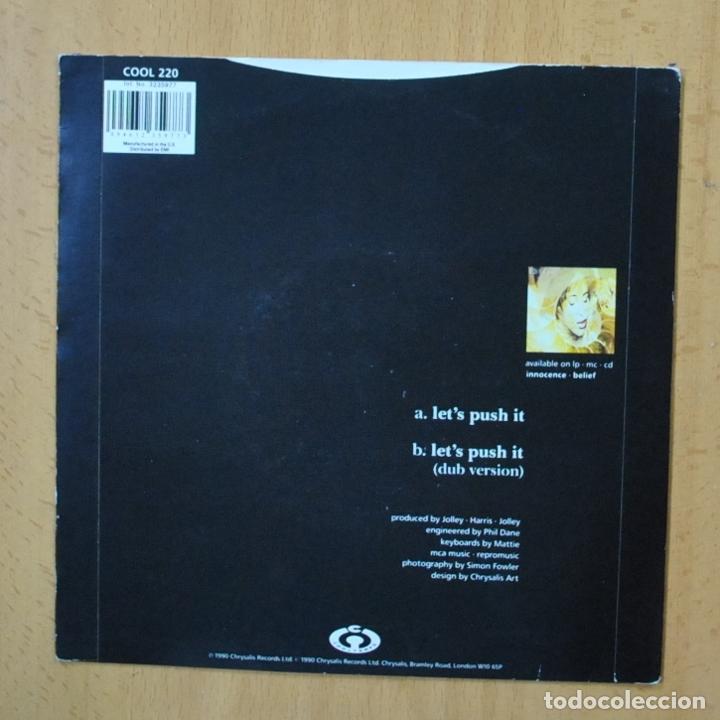 Discos de vinilo: INNOCENCE - LET&acute;S PUSH IT - SINGLE - Foto 2