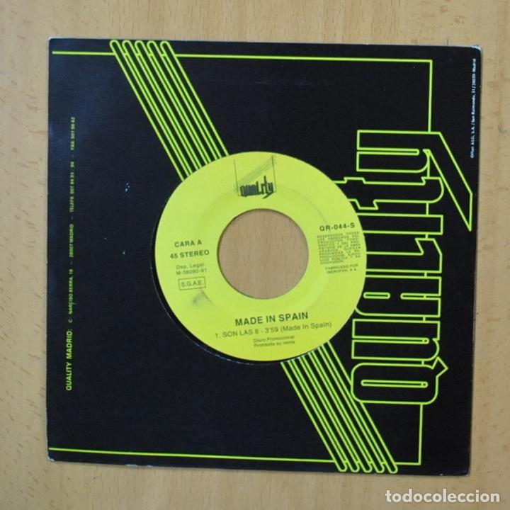 Discos de vinilo: MADE IN SPAIN - SON LAS OCHO - SINGLE - Foto 1
