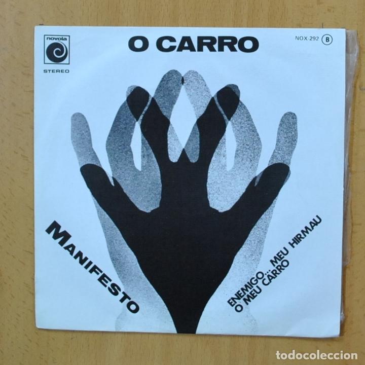 Discos de vinilo: O CARRO - MANIFESTO - SINGLE - Foto 1
