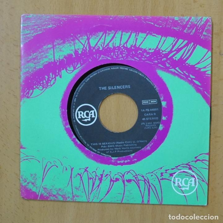 Discos de vinilo: THE SILENCERS - THIS IS SERIOUS - SINGLE - Foto 1