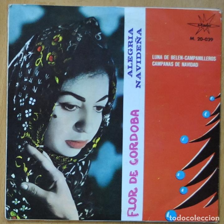 Discos de vinilo: FLOR DE CORDOBA - ALEGRIA NAVIDE&Ntilde;A - SINGLE - Foto 2