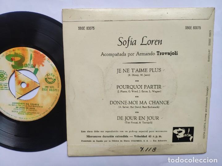 Discos de vinilo: SOFIA LOREN - EP Spain PS - JE NE T AIME PLUS - Foto 2