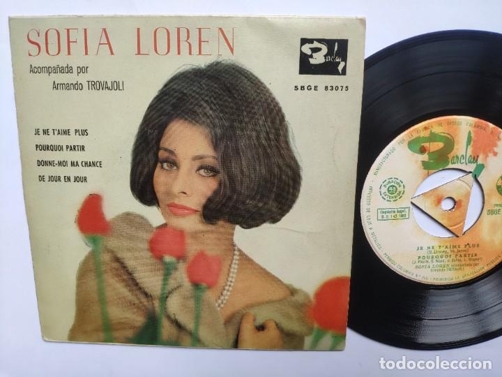 Discos de vinilo: SOFIA LOREN - EP Spain PS - JE NE T AIME PLUS - Foto 1
