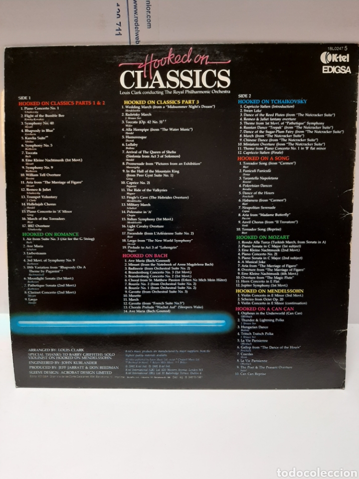 Discos de vinilo: VIN1217 Hooked on classics VINILO SEGUNDA MANO - Foto 2