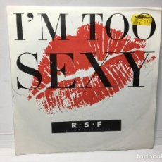 Discos de vinilo: RIGHT SAID FRED RSF - I'AM TOO SEXY / IDEM INSTRUMENTAL - SINGLE. Lote 253640025