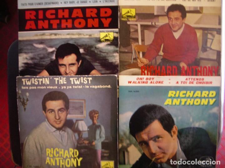 Discos de vinilo: RICHARD ANTHONY- LOTE DE 4 EPS. - Foto 1