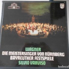 Discos de vinilo: WAGNER. DIE MEISTERSINGER VON NÜRNBERG. BAYREUTHER FESTSPIELE. SILVIO VARVISO. THE MSTERSINGERS OF N