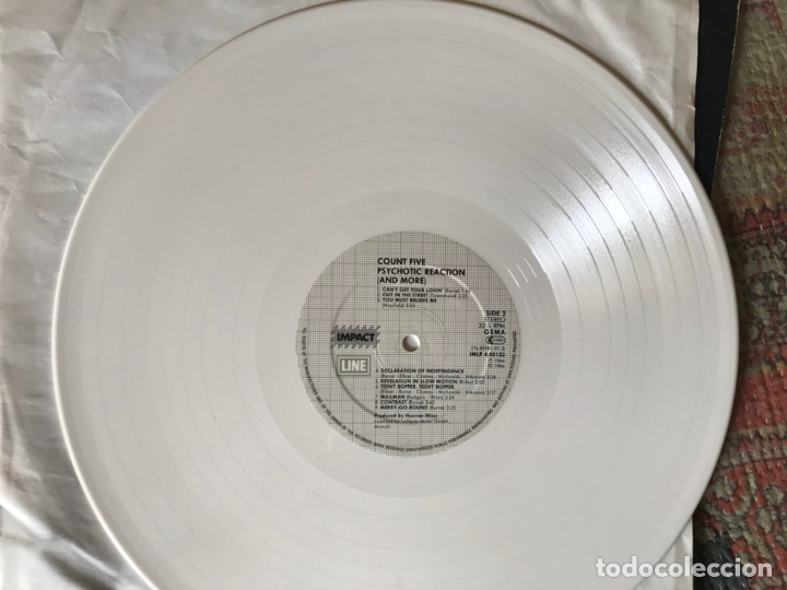 Discos de vinilo: Count Five. Psychotic reaction. Vinilo blanco. - Foto 7