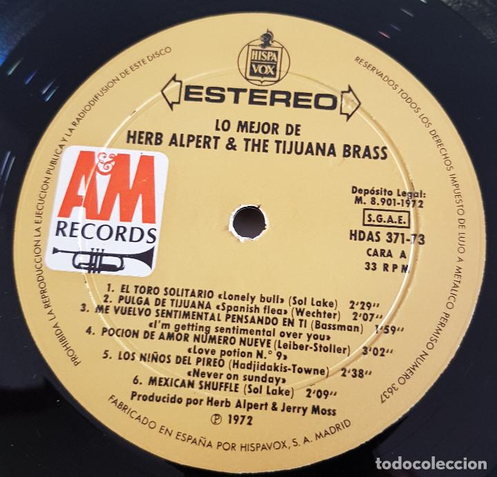 Discos de vinilo: HERB ALPERT & THE TIJUANA BRASS - Foto 3