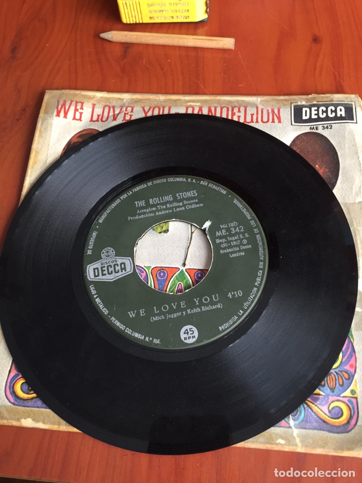 Discos de vinilo: Disco rolling stone we love you dandelion - Foto 5