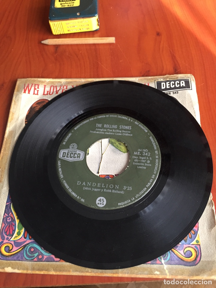 Discos de vinilo: Disco rolling stone we love you dandelion - Foto 6