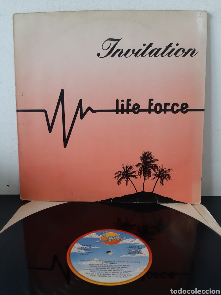 Discos de vinilo: *LIFE FORCE. INVITATION. 1984. SPAIN. A3 - Foto 1