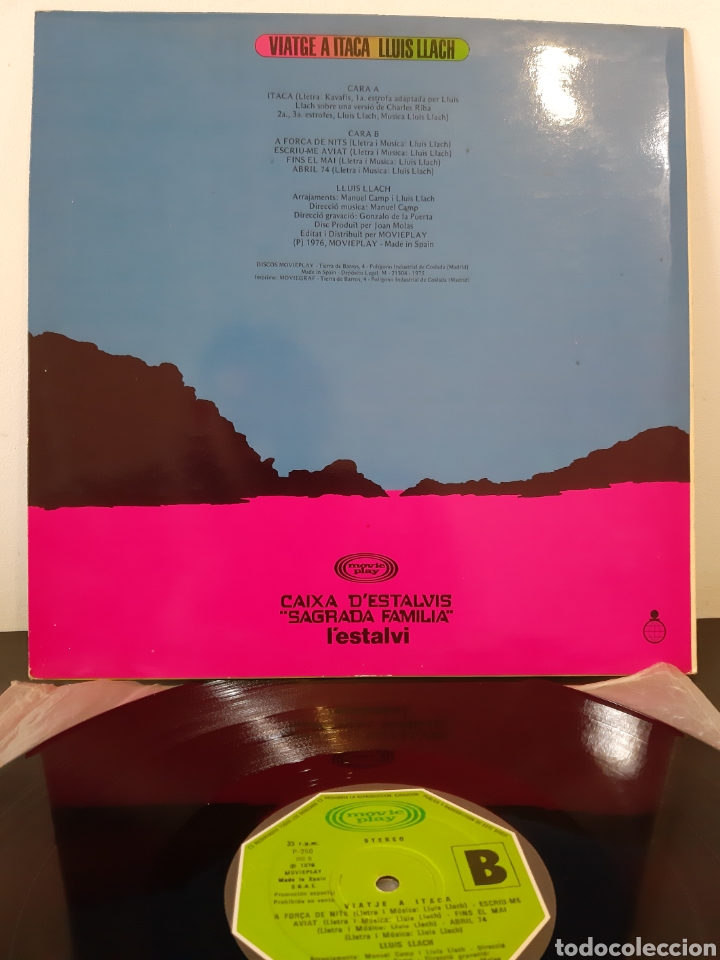 Discos de vinilo: LLUIS LLACH. VIATJE A ITACA. 1976. ESP - Foto 2