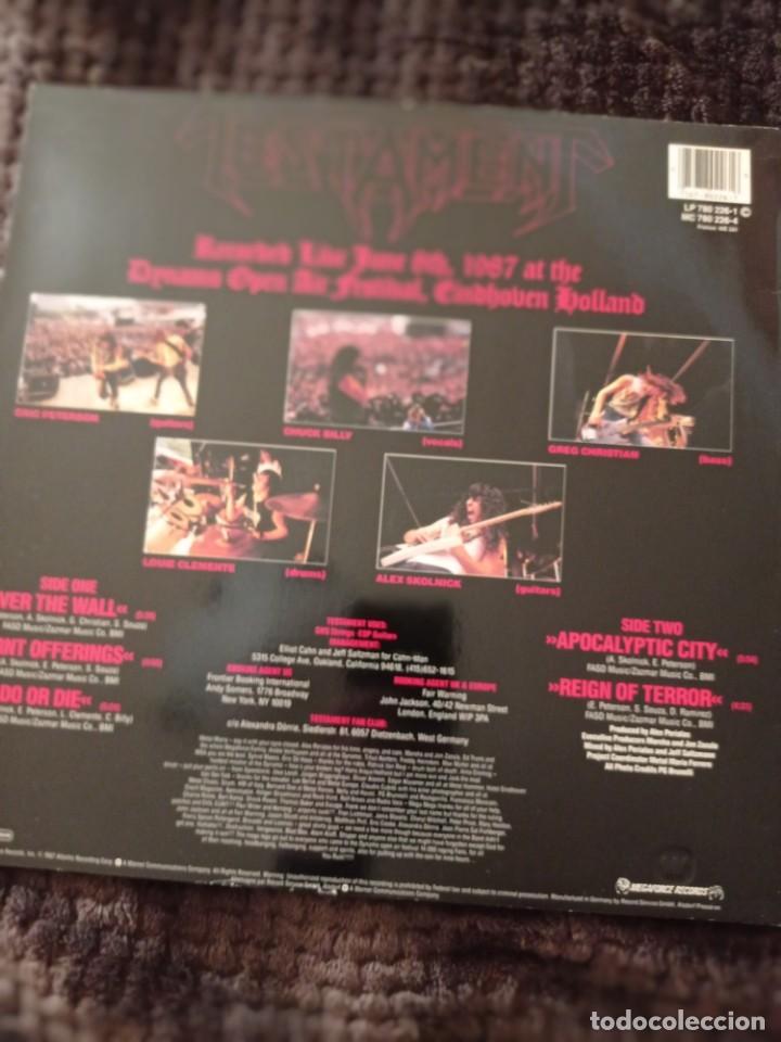 Discos de vinilo: TESTAMENT - LIVE AT EINDHOBEN LP - Foto 2