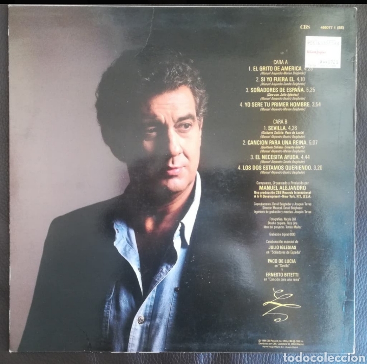 Discos de vinilo: Placido Domingo&nbsp;&nbsp;So&ntilde;adores De Espa&ntilde; - Foto 2