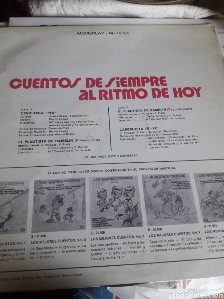 Discos de vinilo: Cuentos de siempre, al ritmo de hoy, - Foto 2