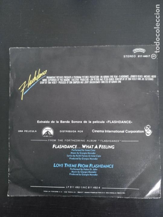 Discos de vinilo: Flash Dance . Single 45rpm - Foto 2