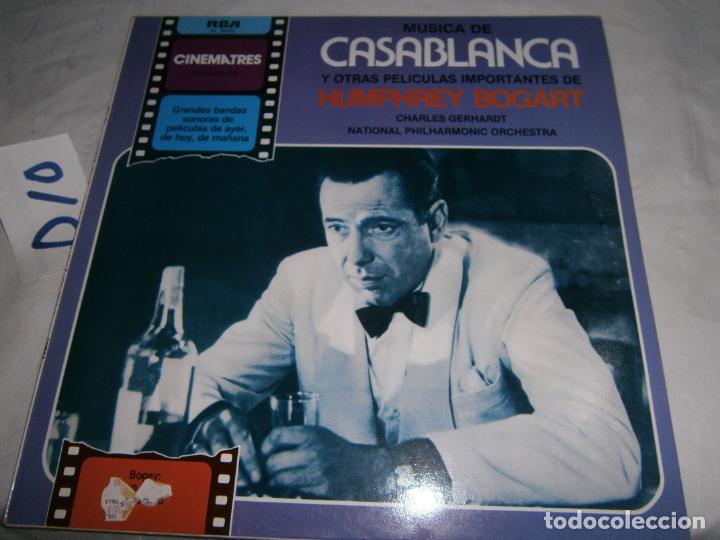 Discos de vinilo: ANTIGUO DISCO LP VINILO - CASABLANCA Y HUMPHREY BOGART