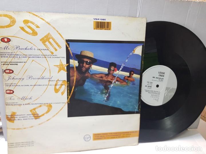 Discos de vinilo: MAXI SINGLE-MR.BACHELOR-LOOSE ENDS- en funda original 1988 - Foto 2