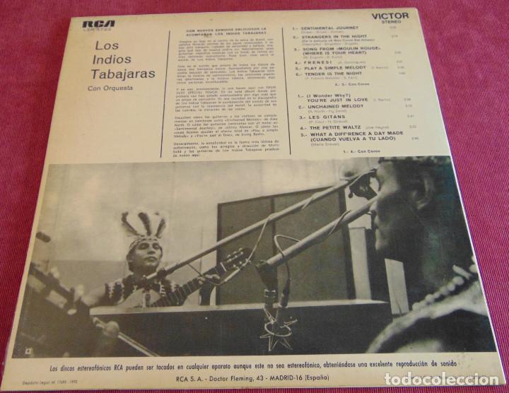 Discos de vinilo: LOS INDIOS TABAJARAS - CON ORQUESTA Y COROS - LP RCA 1970 - Foto 2