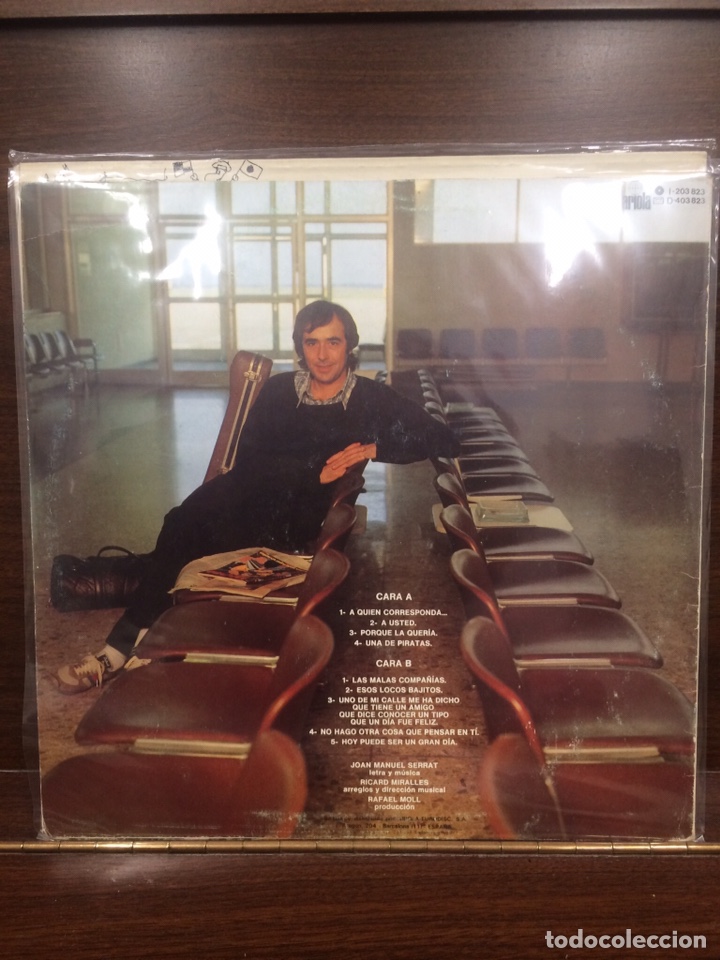Discos de vinilo: JOAN MANUEL SERRAT. En Tr&aacute;nsito. - Foto 2