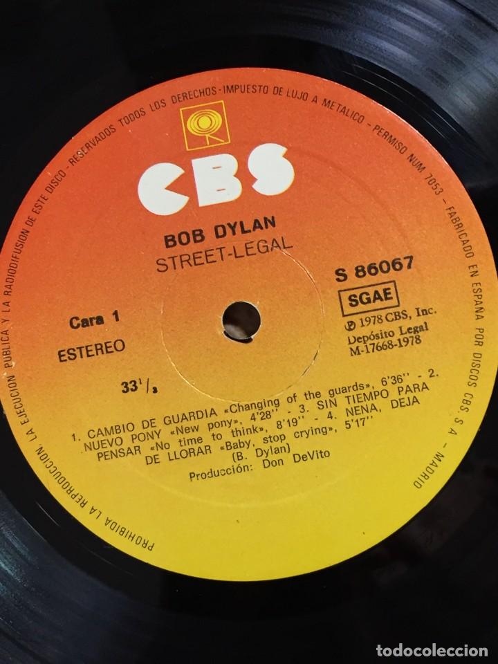 Discos de vinilo: BOB DYLAN - STREET LEGAL - Foto 2