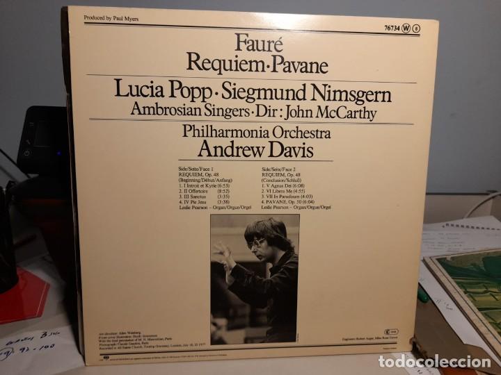 Discos de vinilo: LP FAURE : REQUIEM ( DIRECCION DE ANDREW DAVIS ) - Foto 2