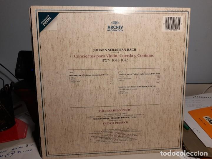 Discos de vinilo: LP J.S.BACH : VIOLIN CONCERTOS - Foto 2