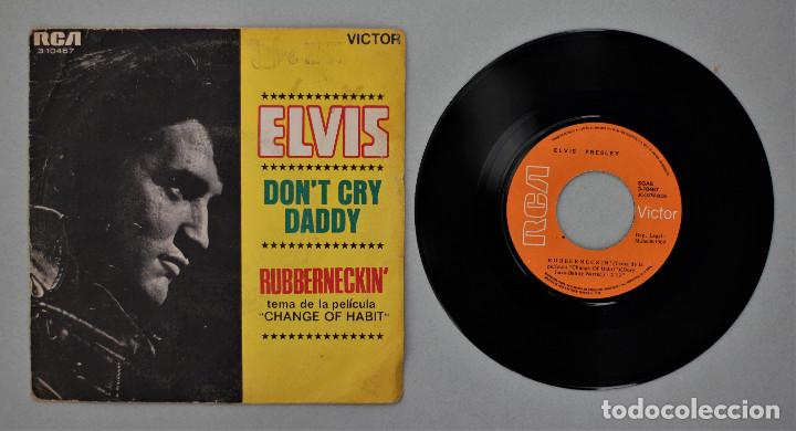 Discos de vinilo: ELVIS//DON&acute;T CRY DADDY//SINGLE//1969//RCA - Foto 3